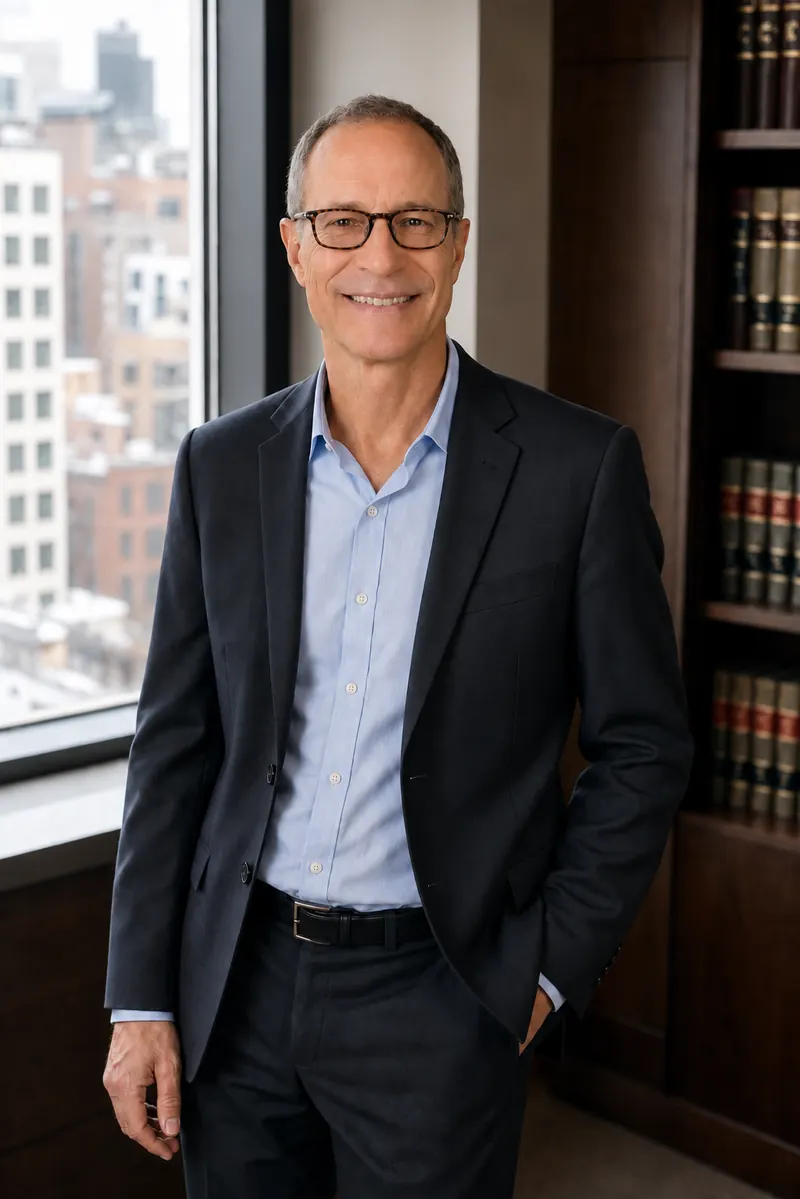 Joshua S. Cohen standing in his Hamilton office